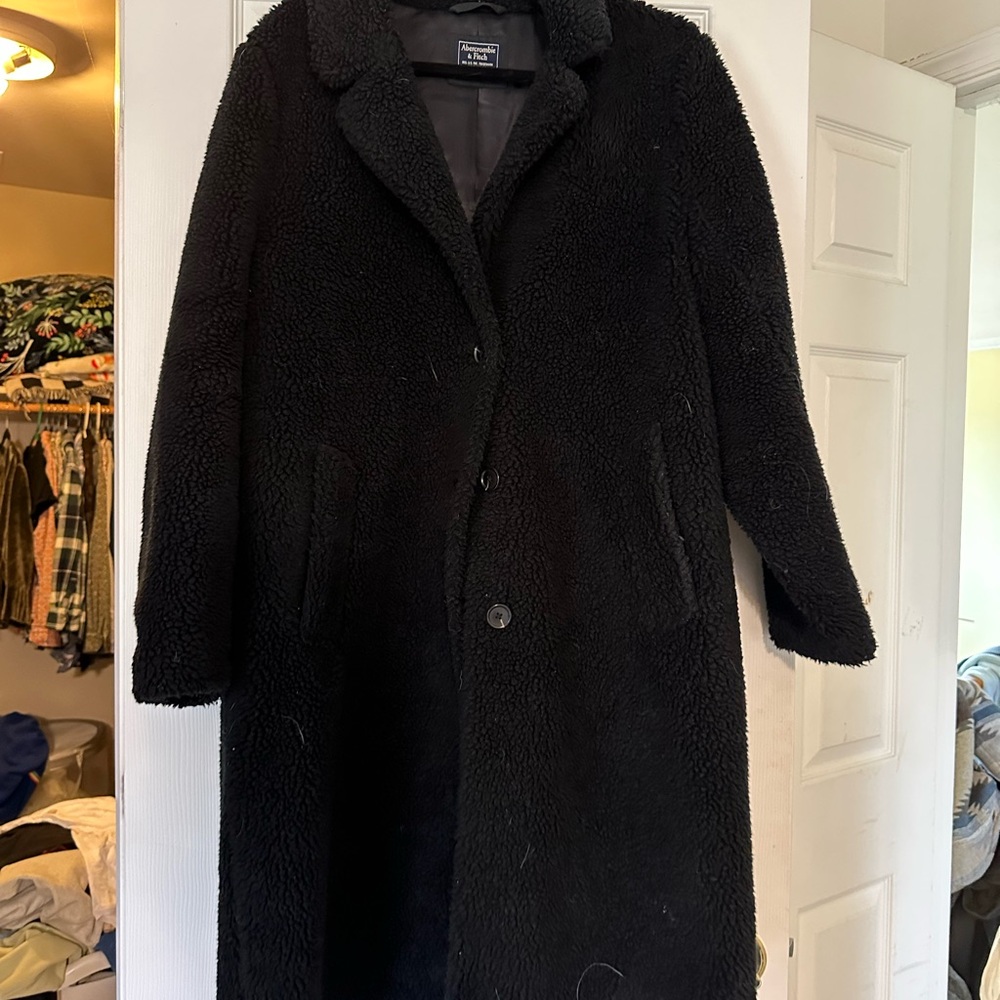 Abercrombie & Fitch Sherpa/Teddy Coat